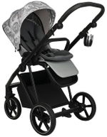 Детская коляска Roan Sol Flowers 3 в 1 с автокреслом Pituso Santiso Pro RSF/5002 Gray/Black