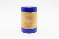 Кружка большая фарфоровая без ручки с берестой. Коллекция Log (Бревно)