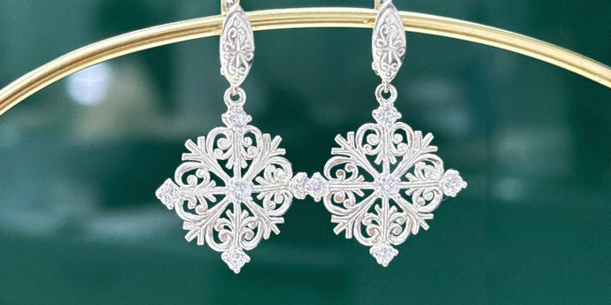 Серьги "Снежинка"