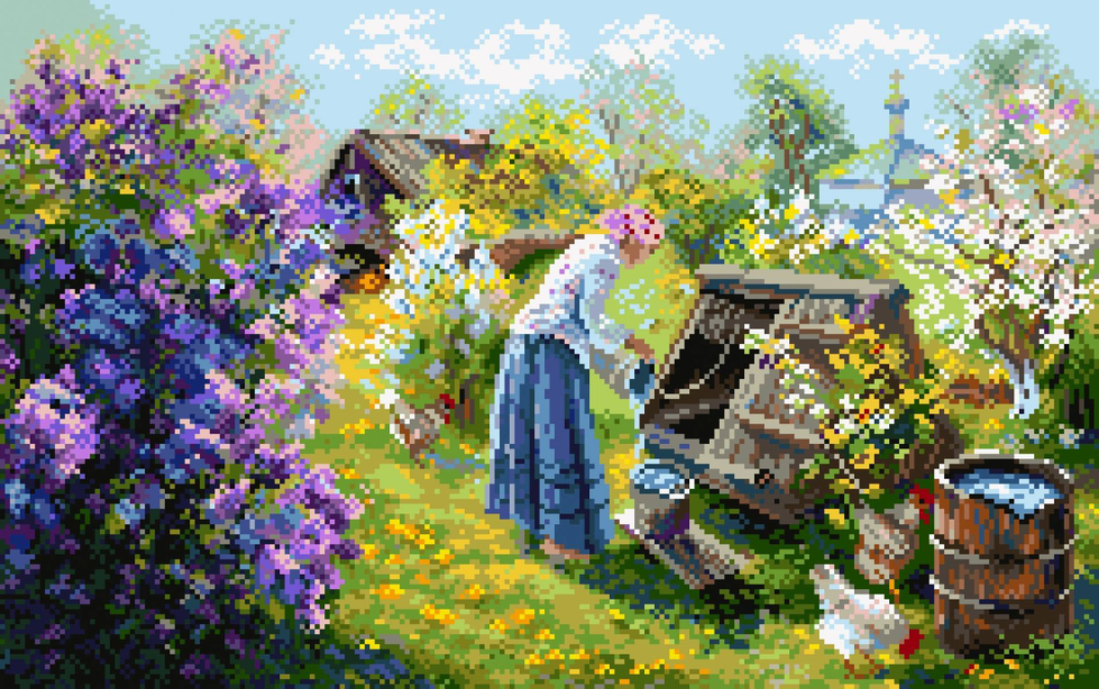 Описание¶Характеристики товара:¶В комплекте: канва с нанесенным рисунком, руководство по вышиванию.