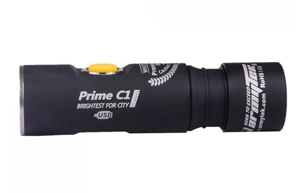 Фонарь EDC Armytek Prime C1 Pro Magnet USB XP-L, 970 lm, белый, до 165м, 1x18350, IP68, 58г DISC