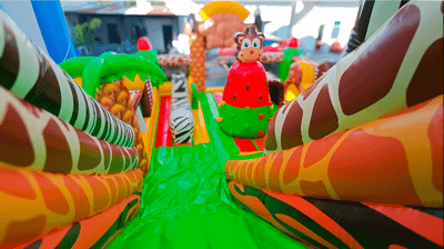 Коммерческий надувной батут «Сафари Ультра», 10*6*6 м