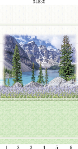 Панель ПВХ фотопечать 3D Panda Лаванда 2700х250 мм