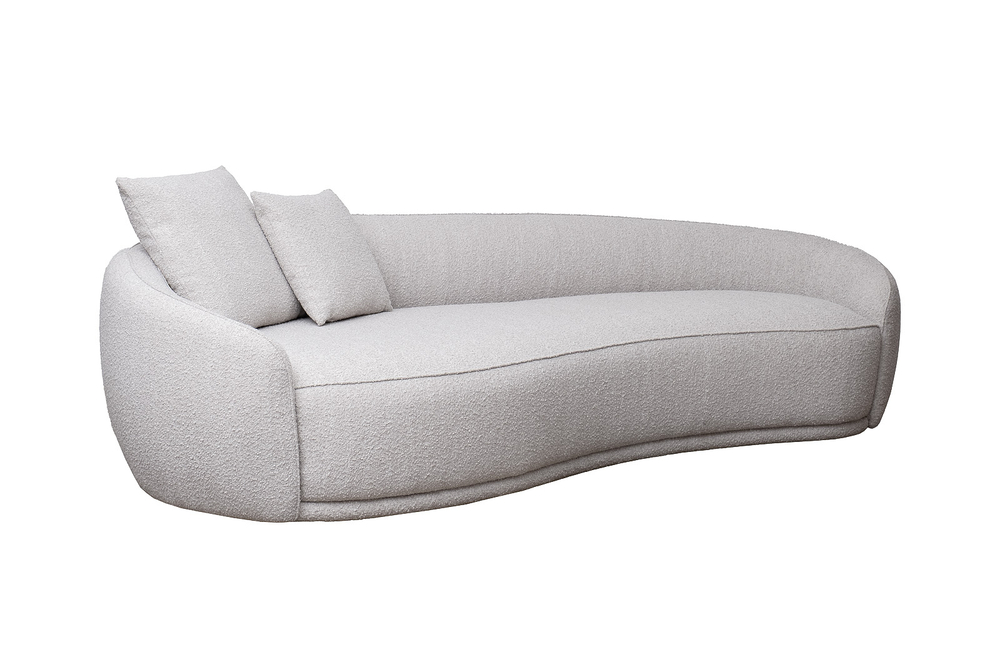 Диван Garda Decor трехместный Тулон (GD, Toulon) (левый) бежевый букле Orso-BEG 257*119*72 см