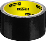 Армированная лента, STAYER Professional 12086-50-10, универсальная, влагостойкая, 48мм х 10м, черная