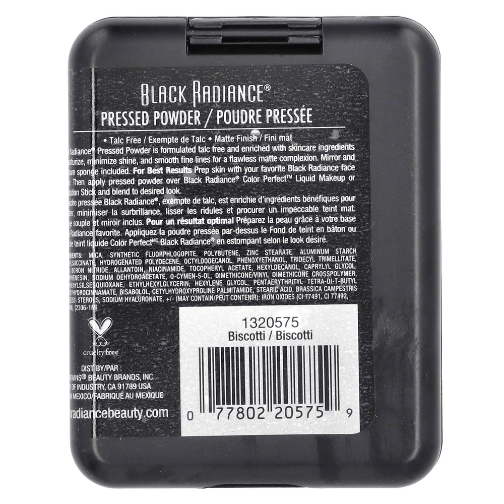 Black Radiance, прессованная пудра, цвет: 1320575 бискотти, 4,7 г (0,16 унции)