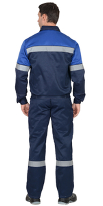 Костюм СИРИУС-ЛЕГИОНЕР куртка, п/к т.синий с васильковым СОП 50 мм