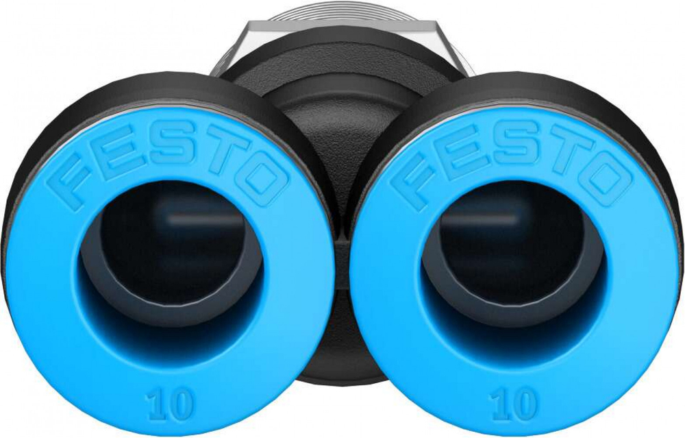 Разветвитель цанговый с резьбой Festo QSY-3/8-10 (комплект 10 шт)