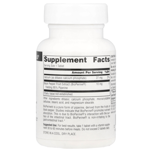 Source Naturals, BioPerine®, 60 таблеток