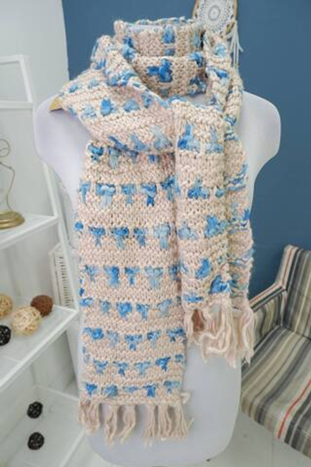 Шарф крупной вязки, новый