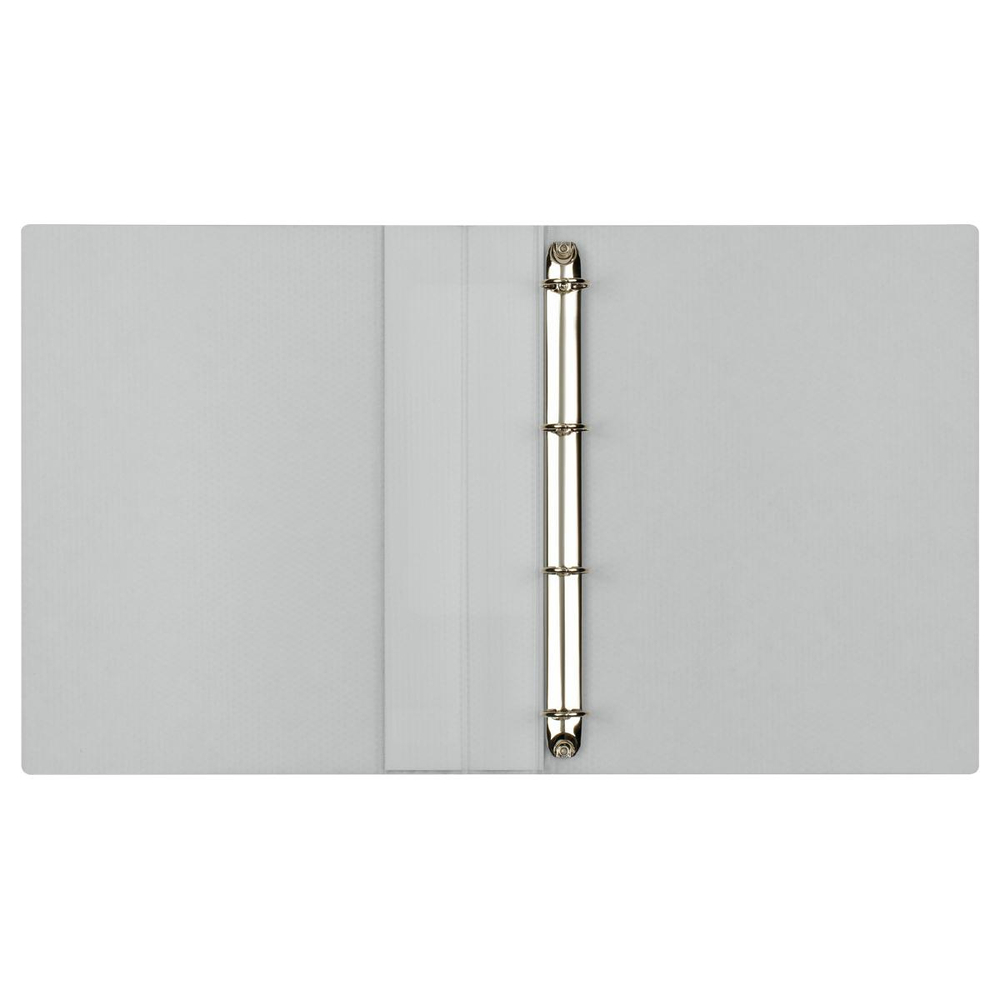 Папка на 4 кольцах А4, 700мкм бесцветная "Кристалл" (Стамм)