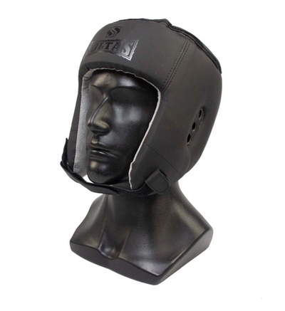 Шлем боксерский SOLTAS, открытый, черный, DX TOP SOFT MATT