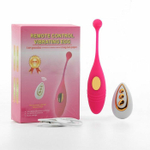Ярко-розовое виброяйцо «Оки-Чпоки» с пультом ДУ (Цвет: ярко-розовый)