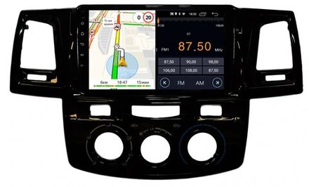 Магнитола для Toyota HiLux 2011-2015 - Parafar PF062FHD на Android 13, 8-ядер, 2Гб+32Гб, CarPlay, 4G SIM-слот