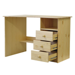 Стол письменный, компьютерный Корнер из сосны, лакированный