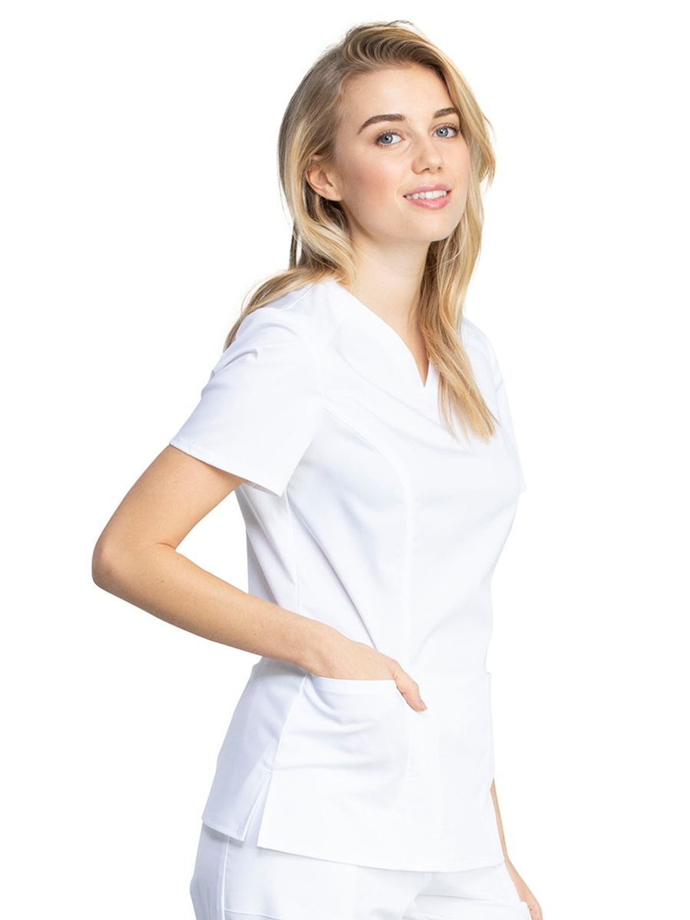 Футболка медицинская женская Cherokee WW741, белый, S