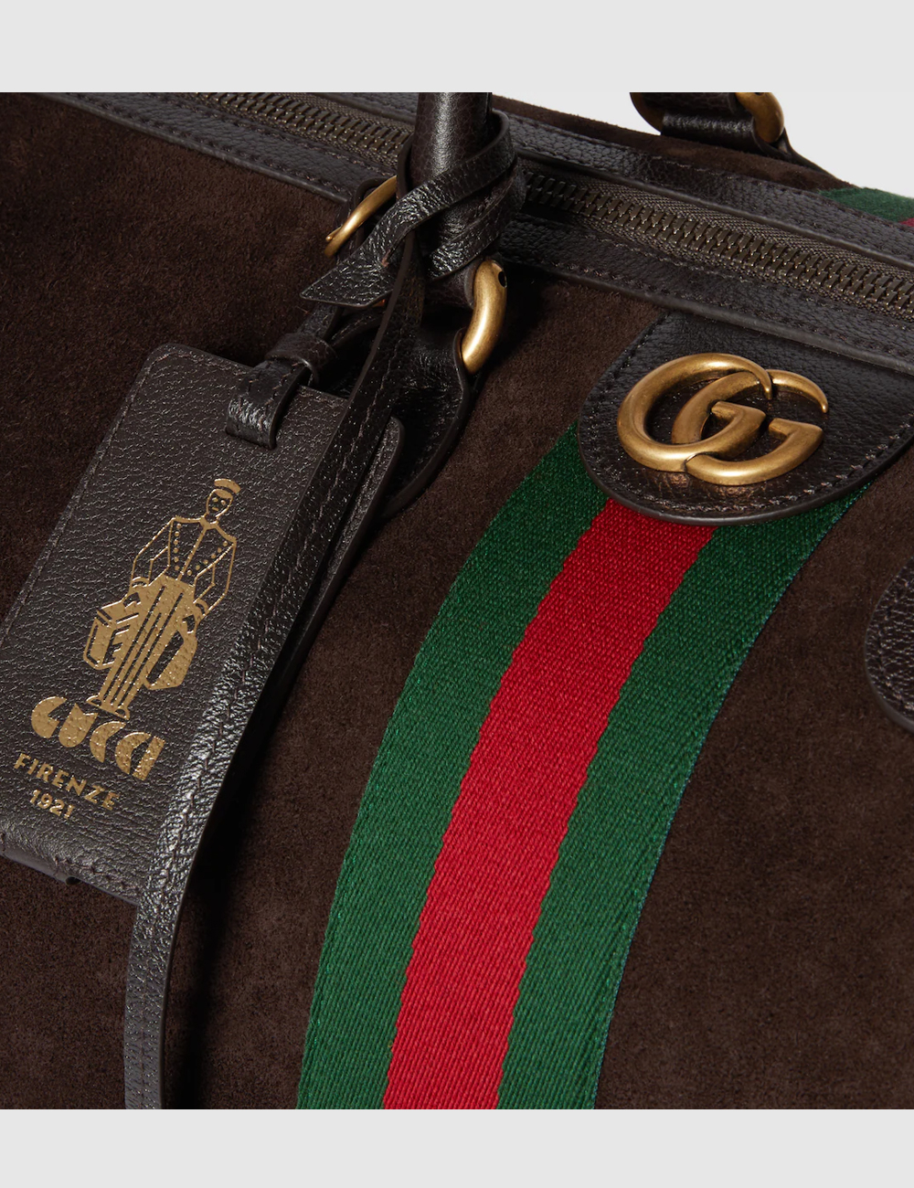 Дорожная Сумка Gucci Savoy Medium Suede "Dark Brown"