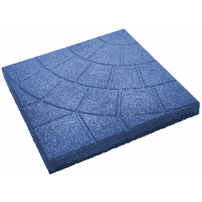 Резиновая плитка «Паутинка» 350х350х30 мм Синяя