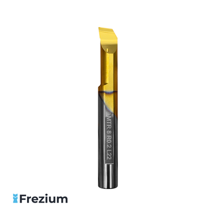 Мини резец расточной по металлу с внутренним подводом под СОЖ "Carmex" (MTR 8 R0.2 L22 BXC; 22309)