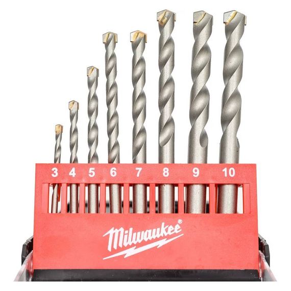 Набор сверл по бетону Milwaukee 3-10 мм 8шт (158)