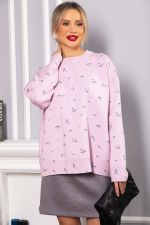 Свитер оверсайз Анита (сиреневый) Б14760-1М LT Collection