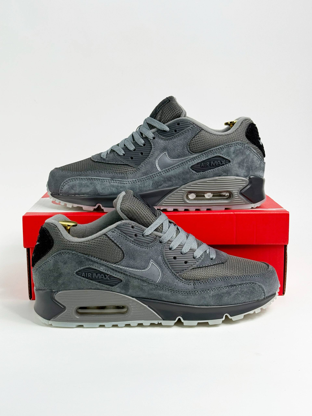 Кроссовки Nike Air Max 90 #B135 (сер.)