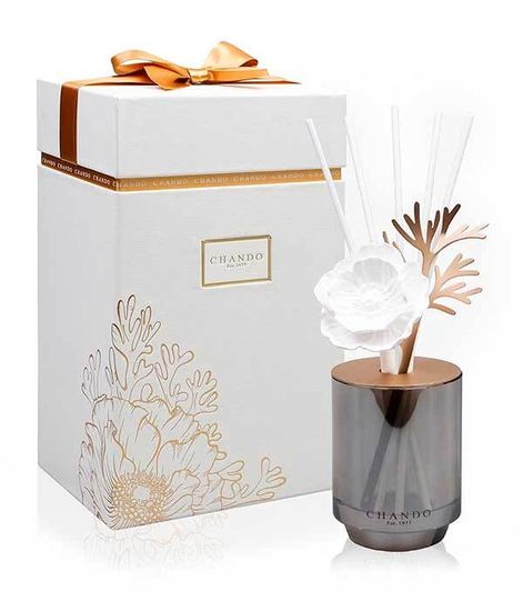 Crystal Oriental Peony, ароматический диффузор с необычными палочками, Chando