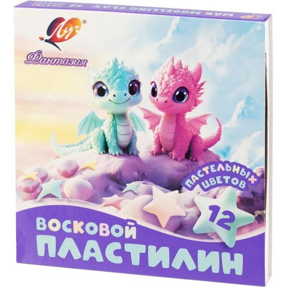 Plastilin\ Пластилин &quot; Луч &quot; Фантазия 12цв 180г