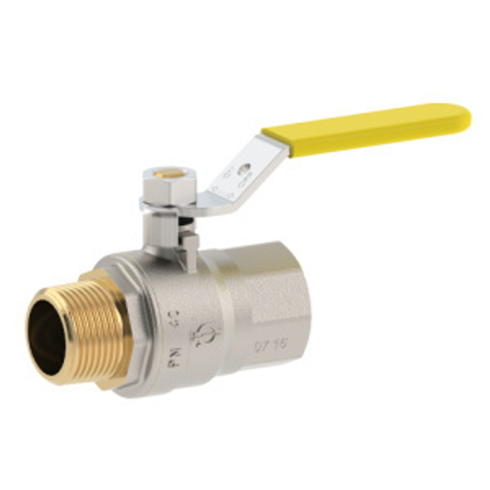Кран шаровой FUTURGAS для газа , 3/4"ВН, желт.рычаг