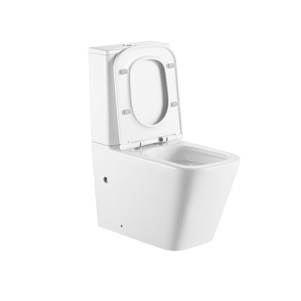 Унитаз ABBER Rechteck AC1210T компакт белый, безободковый, смыв торнадо