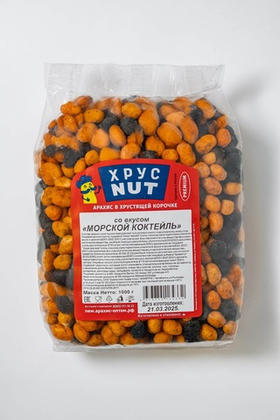 ХрустNUT МОРСКОЙ КОКТЕЙЛЬ Арахис в хрус. корочке 1кг
