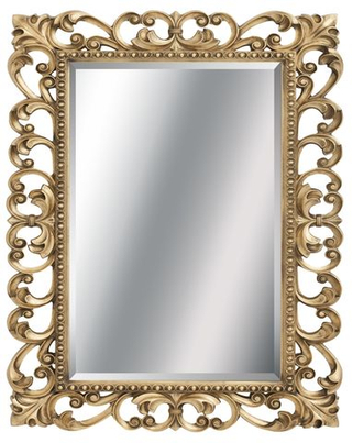 Зеркало ISABELLA прямоугольное с фацетом 750 арт. TS-1076-750-B/L поталь бронза
