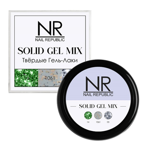 Nail Republic Solid gel mix Palette 14, 15 гр