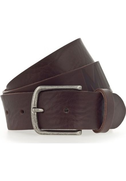 Ремень 40 mm with embossing and buckle in silver antique MG2079L06-0690