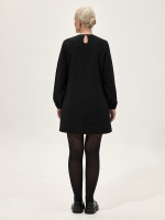 Платье с тесьмой и набойкой "Народное". Черное