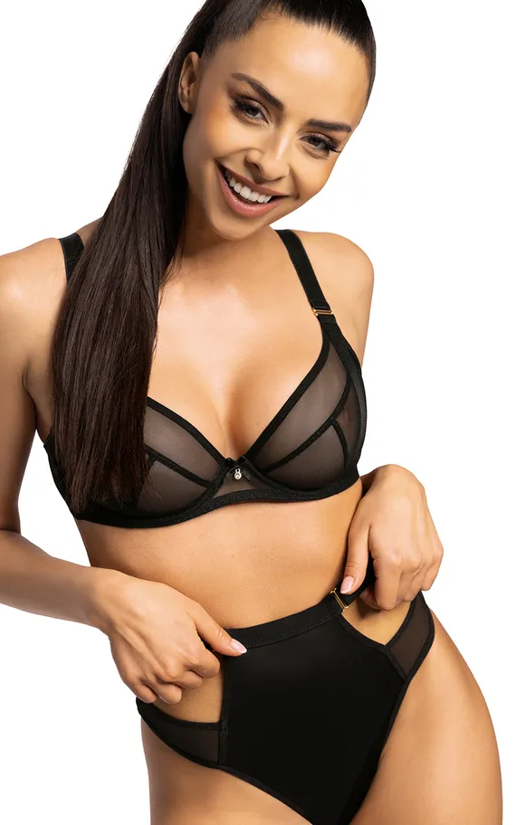 Трусы-стринг S-0201-4-1 Denise Czarny