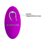 Лиловые вагинальные виброшарики 3,4см с пультом ДУ Pretty Love Willie BI-014548W