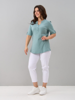 Блузка БЛ-122/фламли-шалфей