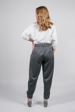 Брюки широкие 2946АП, серый #88С022946АП
