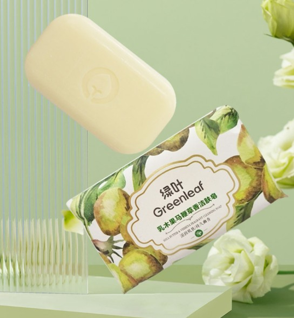 GREENLEAF Очищающее мыло с ароматом вербены Масло ши, 200 г
