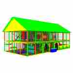 Детский игровой лабиринт с крышей «Кристалл» 9,84×4,92×4,3 м