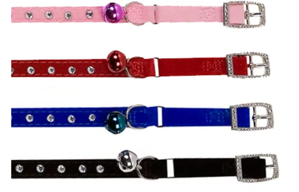 FLAMINGO Ошейник для кошек нейлоновый DIAMOND 10 мм, 22-28 см