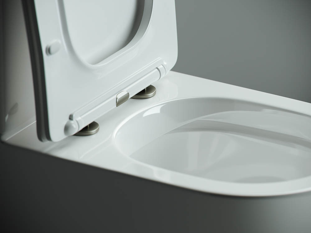 Напольный пристенный унитаз Metropol Rimless