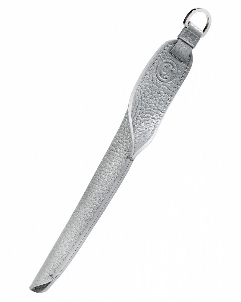 Кожаный футляр Caran d’Ache Ecridor Mademoiselle для ручки, перламутровый серый