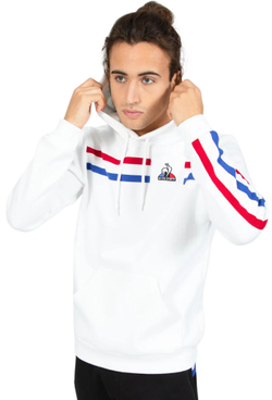 Мужская теннисная кофта Le Coq Sportif TRI Hoody No.1 M - new optical white
