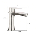 Смеситель для раковины, Frap, корот изл, с картриджем, сатин, F1048