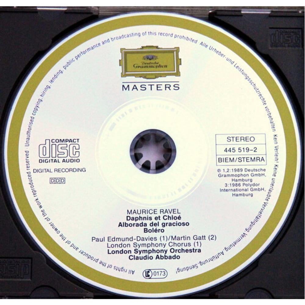 London Symphony Orchestra, Abbado / Ravel: Bolero, Daphnis Et Chloe, Alborada Del Gracisoso (CD)