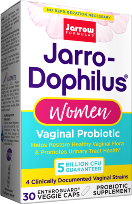 Jarrow Formulas, Пробиотики для женщин, Jarro-Dophilus Women, 30 вегетарианских капсул