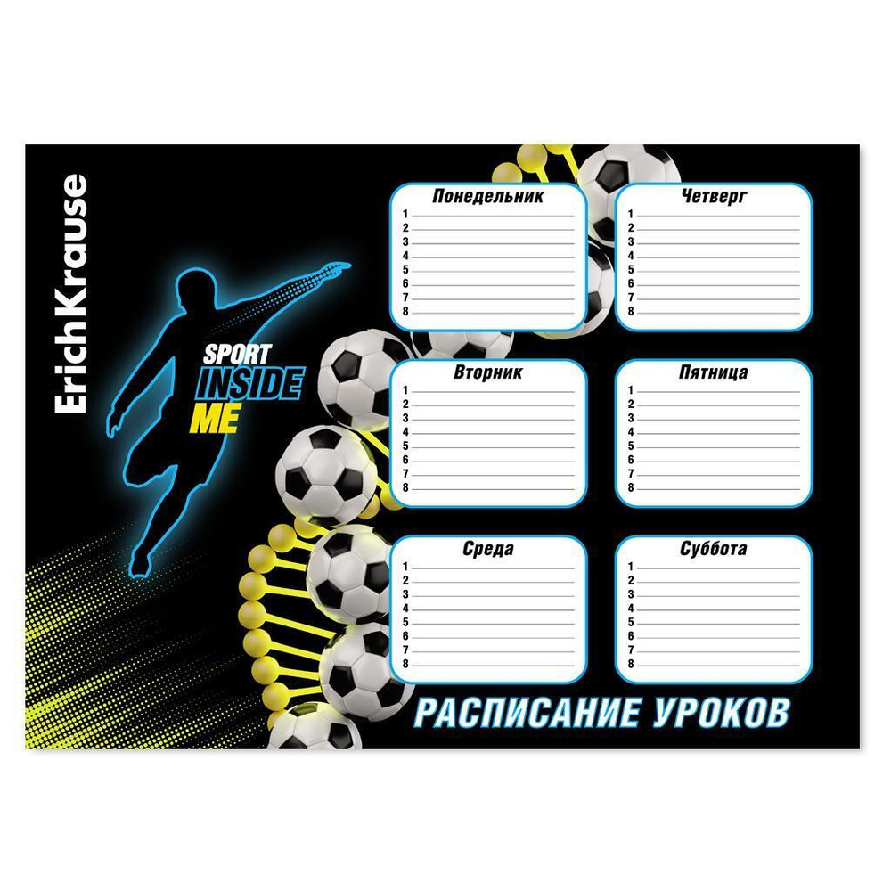 Расписание уроков А3 "Sport DNA" (ErichKrause)