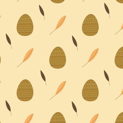 Пасхальные крашеные яйца с листочками